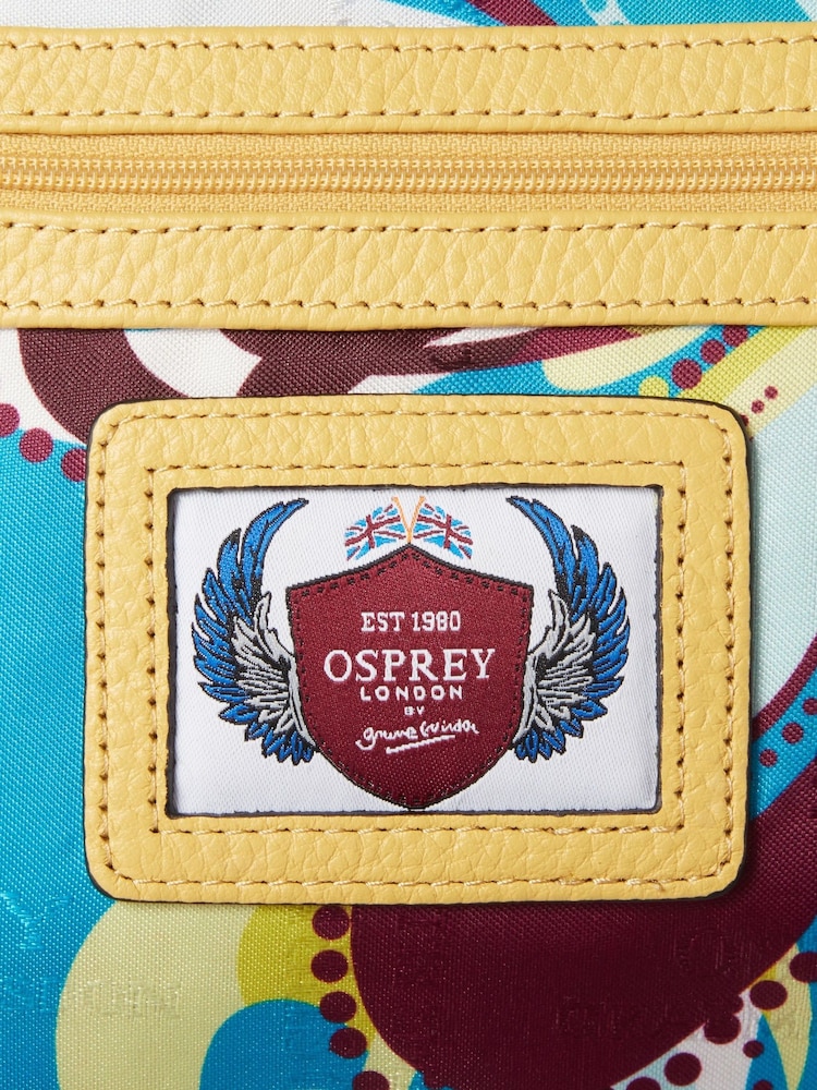 Osprey London Yellow The Hendrix Leather Sling Bag - Image 6 of 6