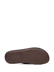 Base London Brown Drift Cross Strap Sandal - Image 4 of 4