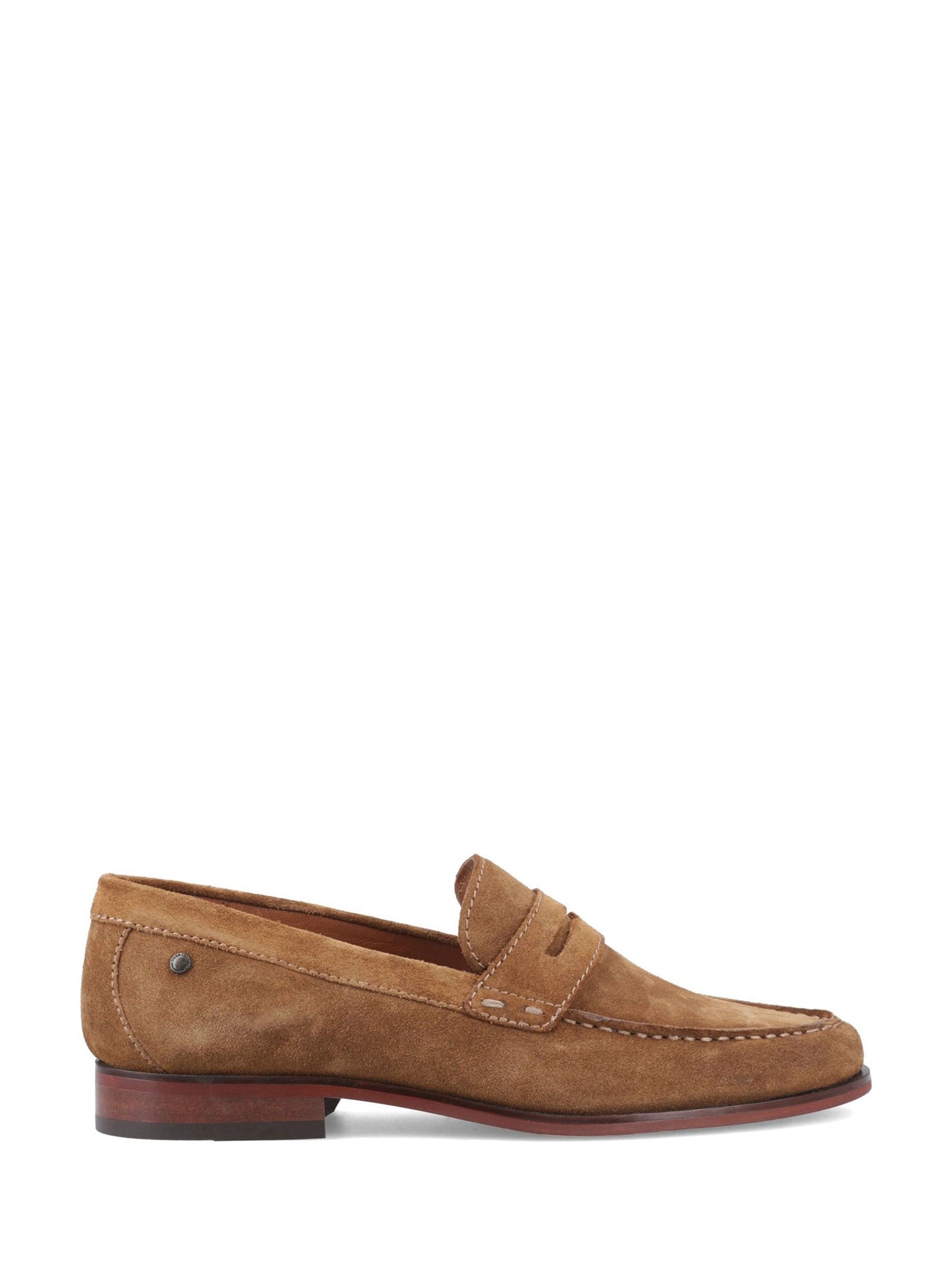 Base London - Men's Loafer Shoes - Suede Leather - Brown - UK 7 - Image 4