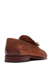 Base London Brown Bracken Leather Weave Loafer - Image 3 of 4