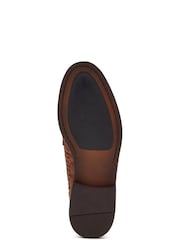Base London Brown Bracken Leather Weave Loafer - Image 4 of 4