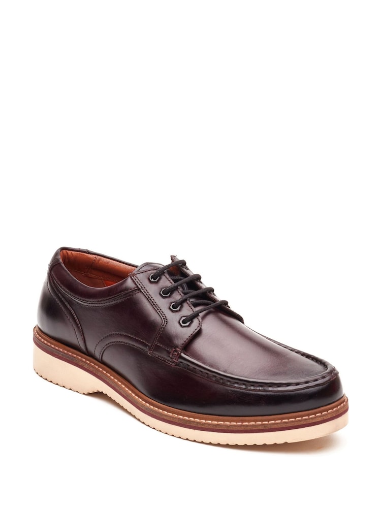 Base London Brown Langdon Apron Toe Shoe - Image 2 of 4 Base London Brown Langdon Apron Toe Shoe - Image 2 of 4