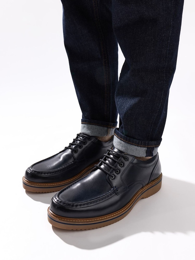 Base London Blue Langdon Apron Toe Shoe - Image 1 of 7
