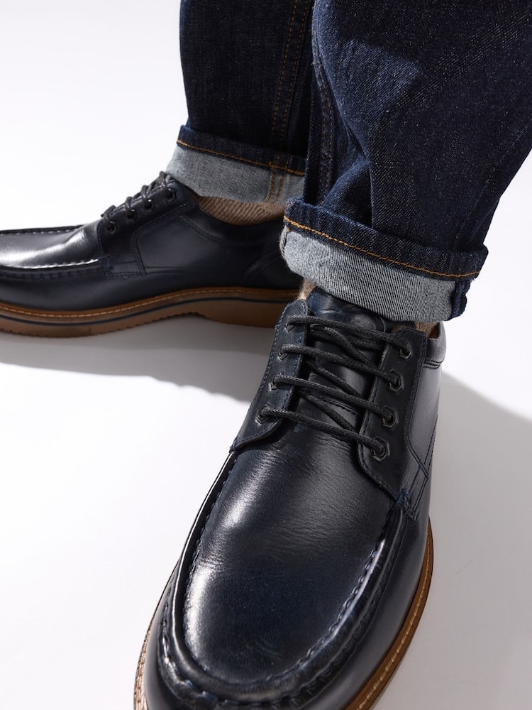 Base London Blue Langdon Apron Toe Shoe - Image 2 of 7