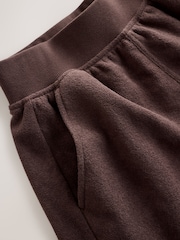 Chocolate Brown Towelling Shorts - Image 3 of 4