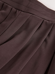 Chocolate Brown Slinky Pleated Balloon Trousers - Image 7 of 7