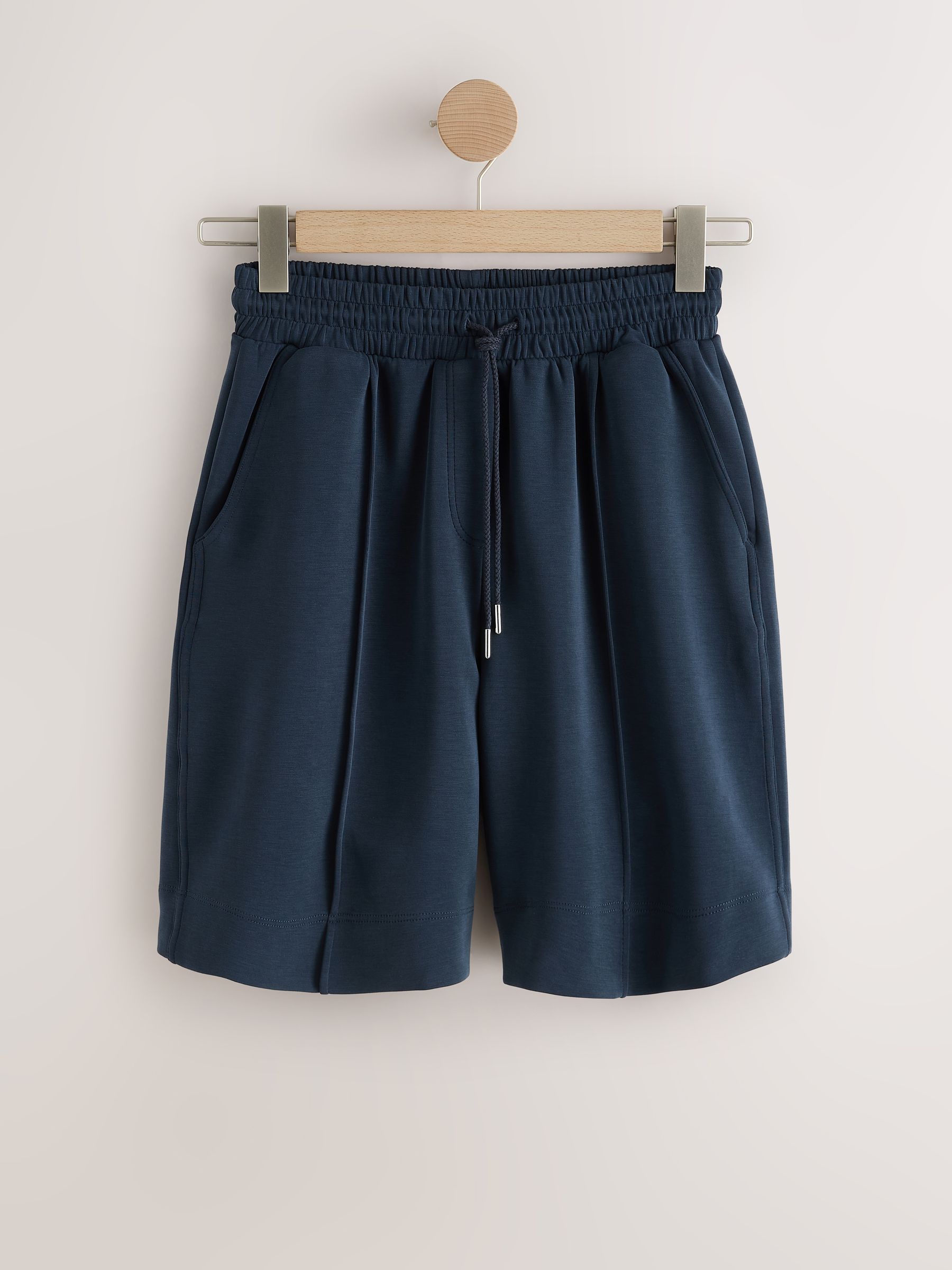Buy Navy Blue Slinky Long Line Shorts from Next USA