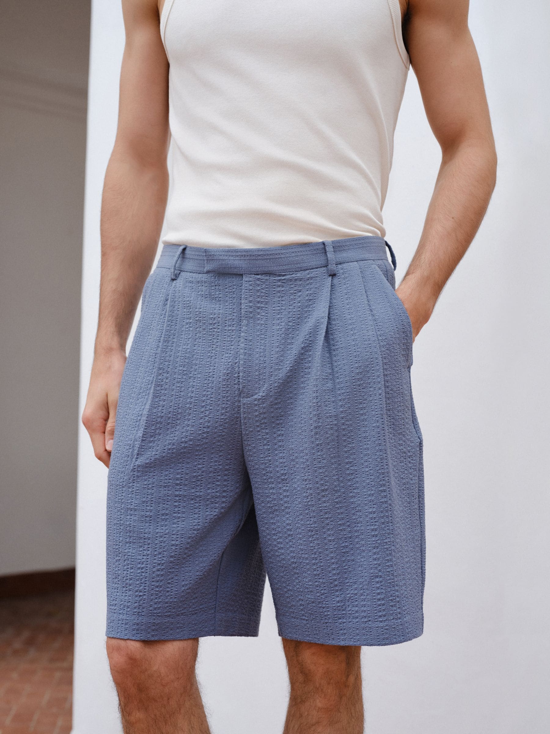 パンツ chino Bermuda Pants Buy Blue Textured Bermuda Chino Shorts from Next Canada