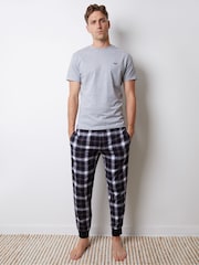 Conjunto de pijama xadrez Threadbare - Imagem 3 de 4