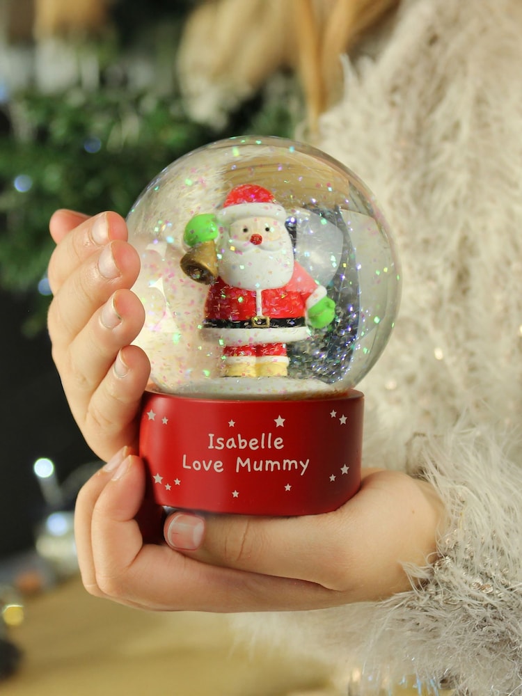 Personalised Message Santa Snow Globe by PMC - Image 2 of 3 Personalised Message Santa Snow Globe by PMC - Image 2 of 3