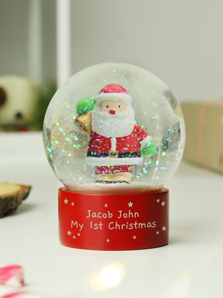 Personalised Message Santa Snow Globe by PMC - Image 3 of 3 Personalised Message Santa Snow Globe by PMC - Image 3 of 3