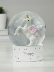 Personalised Name Unicorn Snow Globe by PMC - Image 2 of 3