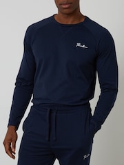 Azul - Threadbare Sweatshirts & Joggers Lounge 2 Piece Set - Imagem 4 de 4