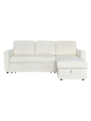 Aspire Furniture Natural Nexis Corner Storage Sofa Bed with Right Hand Chai Right - Image 2 of 5