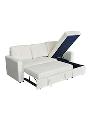 Aspire Furniture Natural Nexis Corner Storage Sofa Bed with Right Hand Chai Right - Image 4 of 5