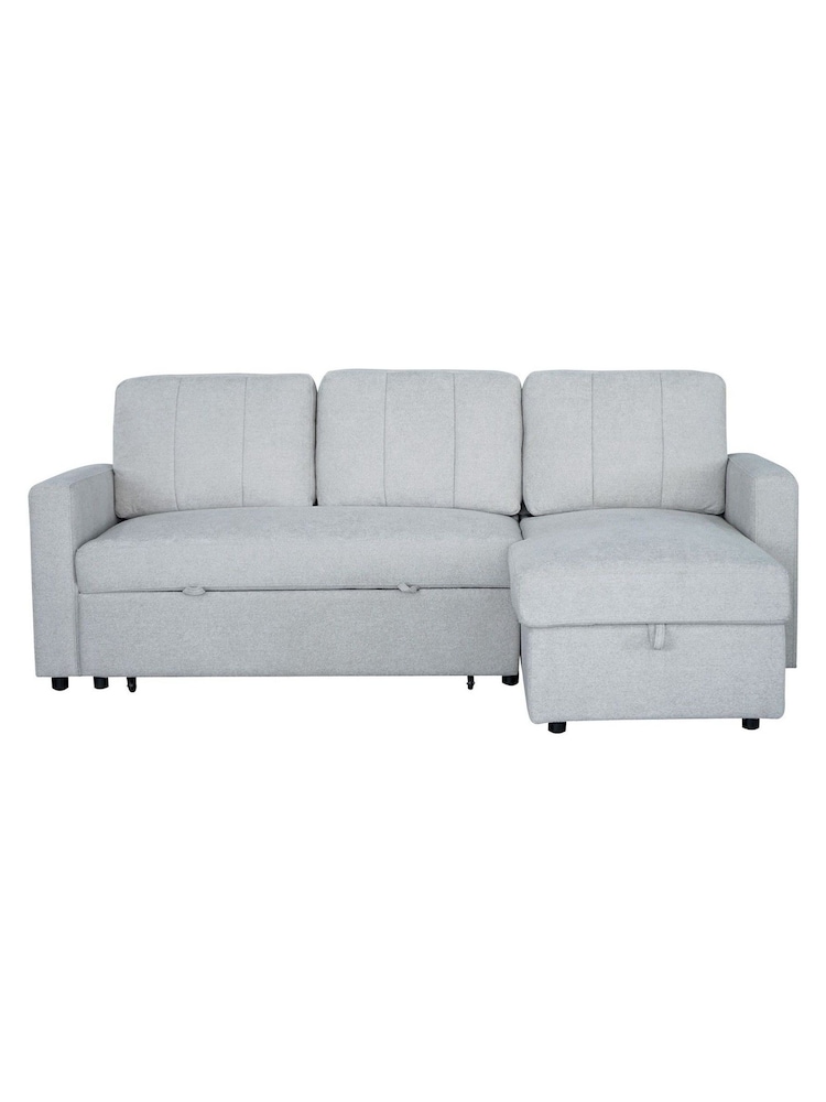 Aspire Furniture Grey Nexis Corner Storage Sofa Bed with Right Hand Chai Right - Image 2 of 5
