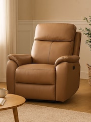 Aspire Furniture Tan Kingsmere Power Recliner Armchair - Image 1 of 4