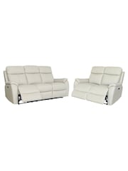 Aspire Furniture Light Grey Kingsmere Power Recliner Sofa Set - Image 2 of 5