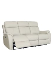 Aspire Furniture Light Grey Kingsmere Power Recliner Sofa Set - Image 3 of 5