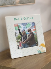Personalised Puddle Duck Ceramic 4x4 Frame by PMC - Image 1 of 3
