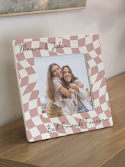 Personalised Checkerboard Ceramic 4x4 Frame by PMC - Image 3 of 3
