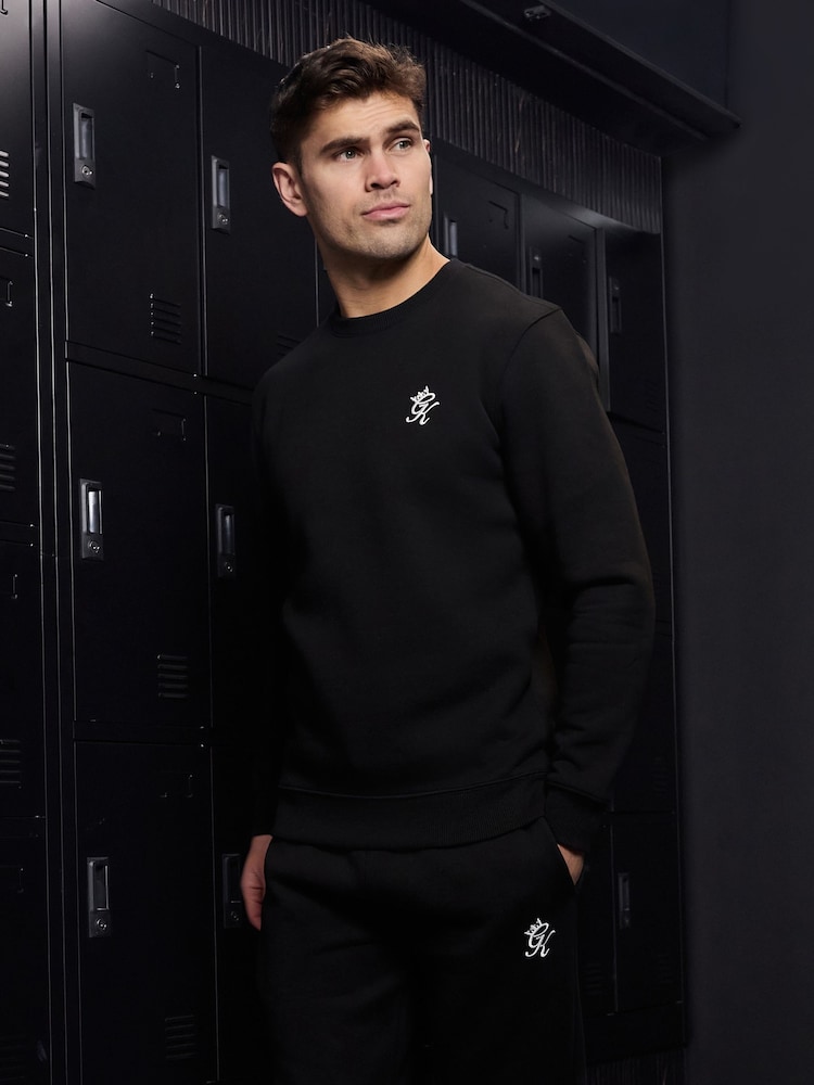 Gym King Black Fundamental Fleece Sweatshirt - Image 1 of 4 Gym King Black Fundamental Fleece Sweatshirt - Image 1 of 4