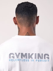 Gym King White Relentless T-Shirt - Image 4 of 4