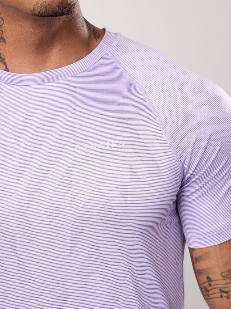 Gym King Purple Limitless Abstract Knit T-Shirt - Image 4 of 4