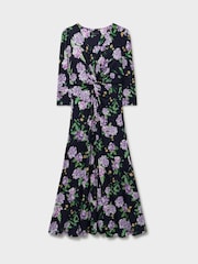 Crew Clothing Pink 3/4 Sleeve Floral Dress - Image 5 of 5