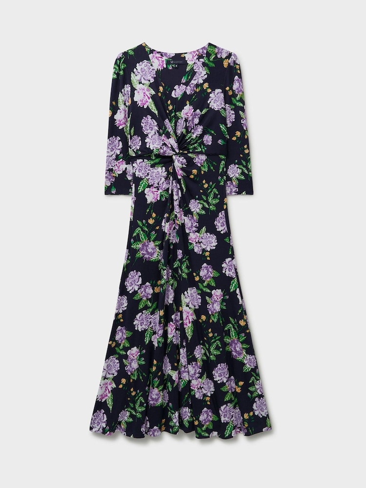 Crew Clothing Pink 3/4 Sleeve Floral Dress - Image 5 of 5