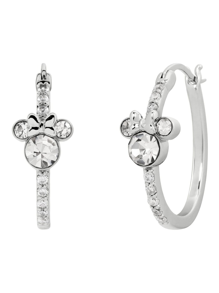 Peers Hardy Minnie Mouse Silver Plated Stone Set Hoop Earrings - Image 1 of 4 Peers Hardy Minnie Mouse Silver Plated Stone Set Hoop Earrings - Image 1 of 4