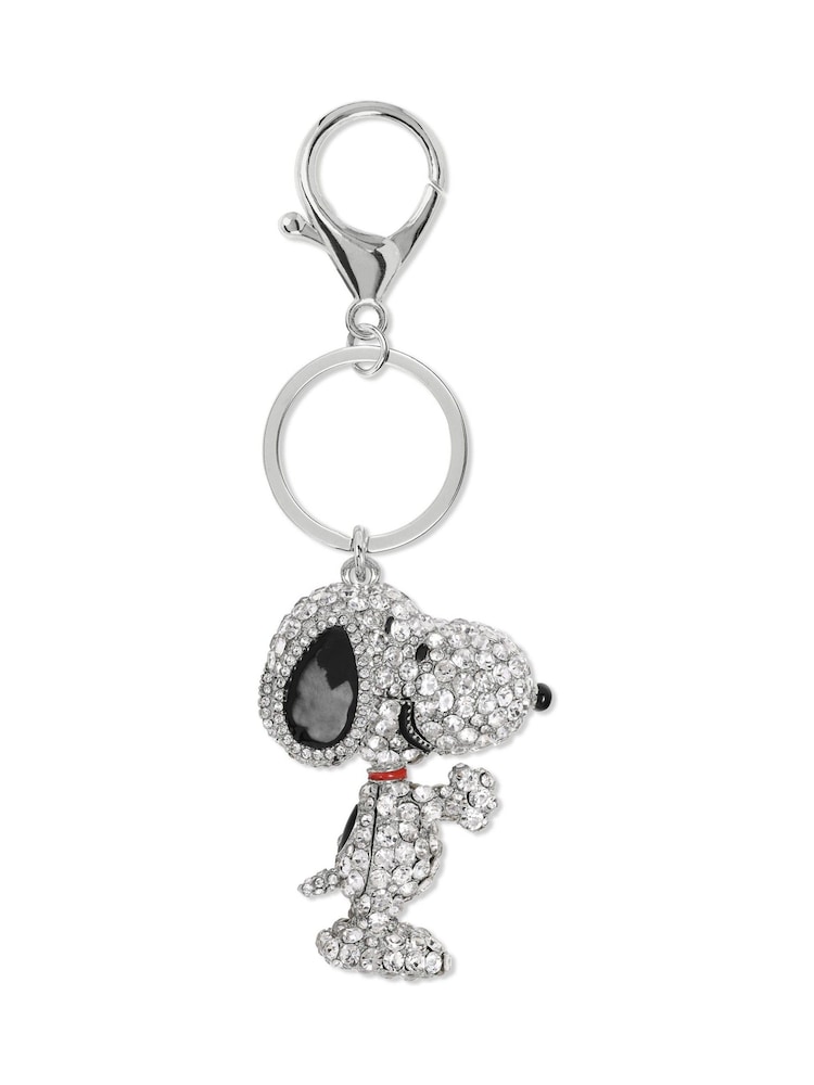 Peers Hardy 3D Stone Set Snoopy Key Silver Tone Chain - Image 2 of 2 Peers Hardy 3D Stone Set Snoopy Key Silver Tone Chain - Image 2 of 2