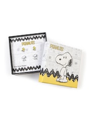 Peers Hardy Snoopy & Woodstock Stud Silver Tone Earrings Set - Image 3 of 3