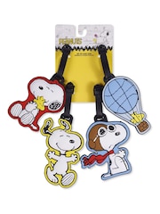 Peers Hardy Peanuts Snoopy 4 Pieces White Luggage Tags Travel Accessories - Image 3 of 3