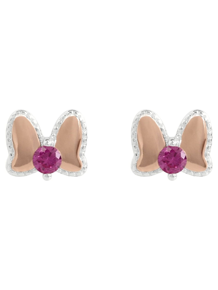 Peers Hardy Pink Sterling Silver 925 Pink Enamel Bow Stone Set Earrings - Image 1 of 4 Peers Hardy Pink Sterling Silver 925 Pink Enamel Bow Stone Set Earrings - Image 1 of 4
