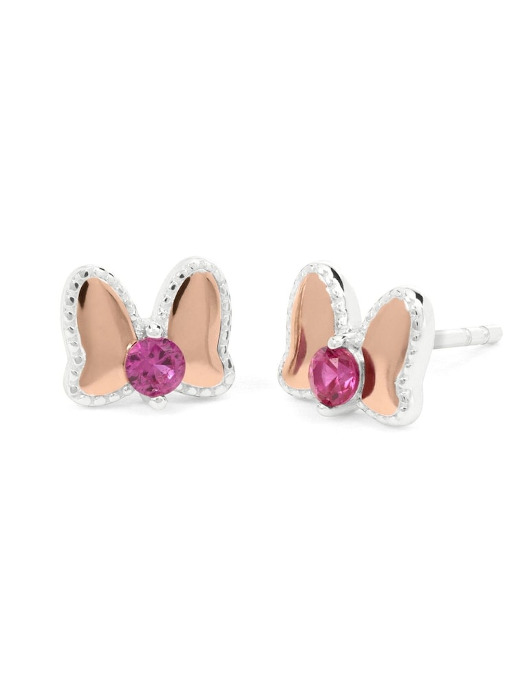 Peers Hardy Pink Sterling Silver 925 Pink Enamel Bow Stone Set Earrings - Image 2 of 4 Peers Hardy Pink Sterling Silver 925 Pink Enamel Bow Stone Set Earrings - Image 2 of 4