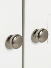 Barker and Stonehouse White Springwell Wooden 2 Door Hinged Wardrobe - Image 6 of 6