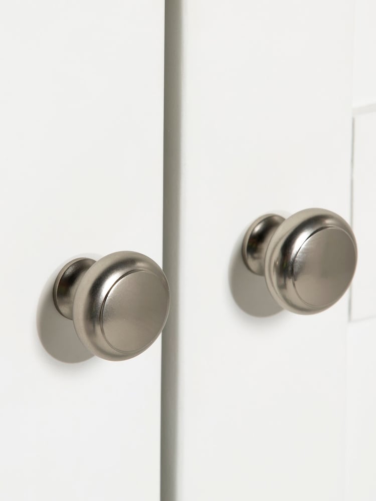 Barker and Stonehouse White Springwell Wooden 2 Door Hinged Wardrobe - Image 6 of 6 Barker and Stonehouse White Springwell Wooden 2 Door Hinged Wardrobe - Image 6 of 6