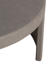 Barker and Stonehouse Set of 2 Grey Capella Faux Stone Coffee Tables - Image 4 of 6