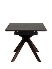 Barker and Stonehouse Black Khuno Marble Effect Extending Dining Table - Image 4 of 6