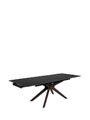 Barker and Stonehouse Black Khuno Marble Effect Extending Dining Table - Image 5 of 6