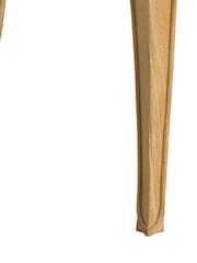 Barker and Stonehouse Natural Cecile Wooden French Style Upholstered Stool - Image 5 of 6