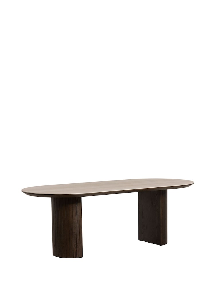 Barker and Stonehouse Brown Kita Dark Wood Dining Table with Ceramic Top - Image 1 of 6