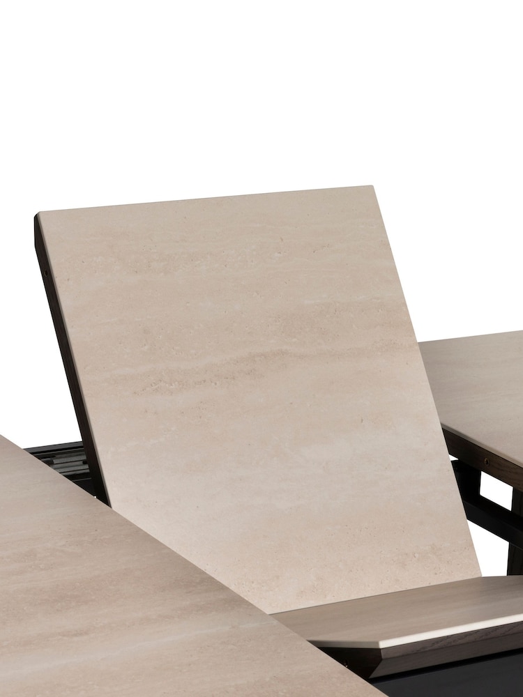 Barker and Stonehouse Brown Kita Extending Dining Table with Ceramic Top - Image 6 of 6