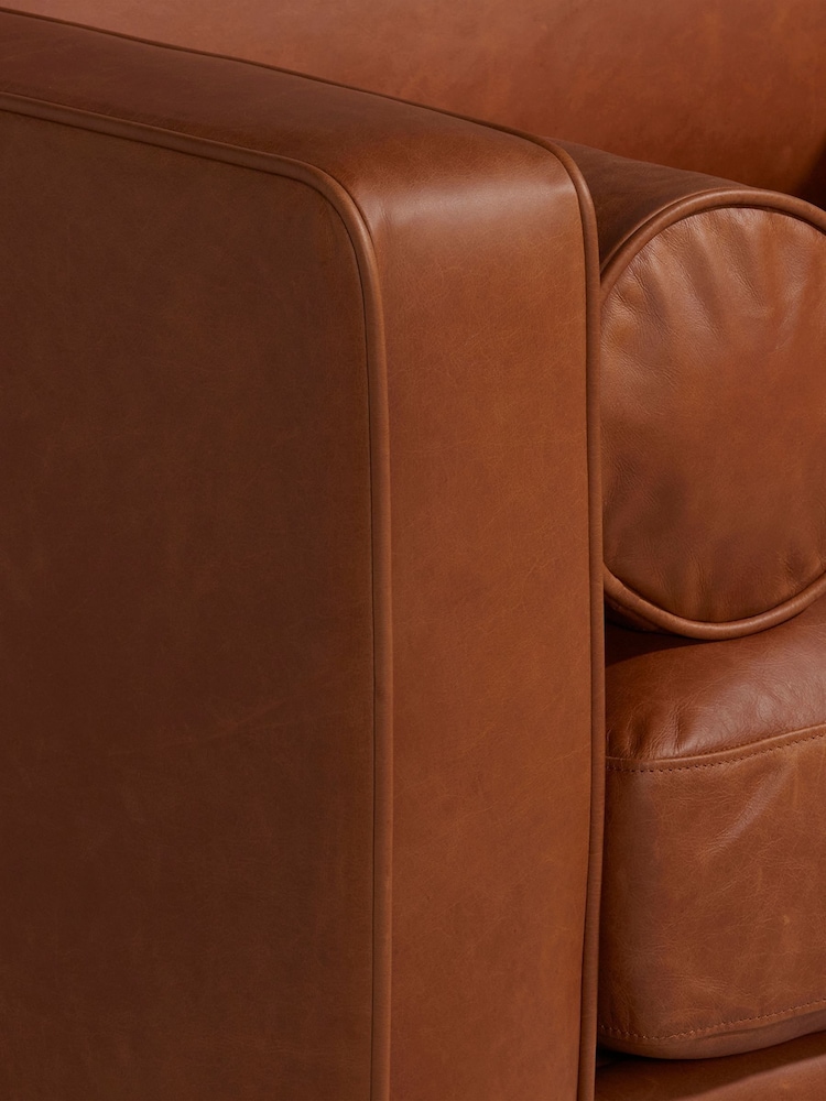 Barker and Stonehouse Tan Brown Hemingway Leather Armchair - Image 6 of 6