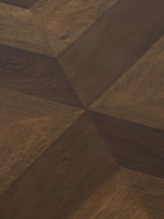 Barker and Stonehouse Brown Lockley Wood Round Coffee Table - Image 7 of 8