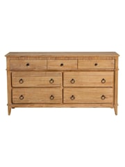 Barker and Stonehouse Brown Selene Mindi Wood 7 Drawer Chest - Image 2 of 6