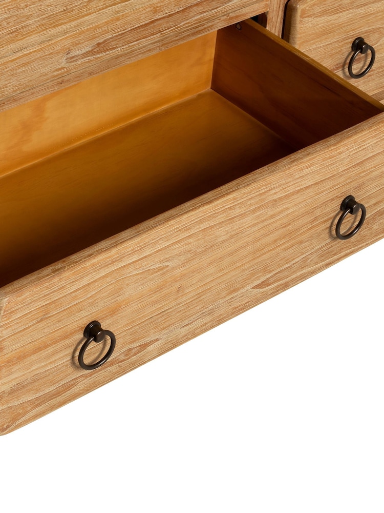 Barker and Stonehouse Brown Selene Mindi Wood 7 Drawer Chest - Image 6 of 6