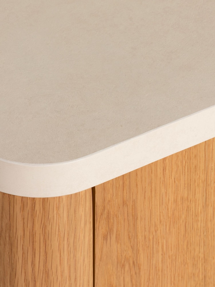 Barker and Stonehouse Brown Tate Curved Sideboard - Image 6 of 6