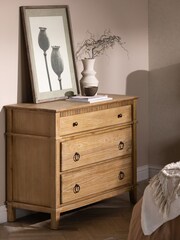 Barker and Stonehouse Brown Selene Mindi Wood 3 Drawer Chest - Image 1 of 6